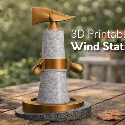 Bộ Tháp Gió Lắp Ráp – Trạm Đo Gió In 3D