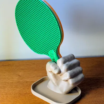 Giá đỡ vợt bóng bàn kèm khay chứa bóng