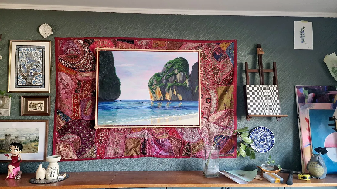 Giá Đỡ Khung Tranh Nổi - Tự Làm Khung Tranh Decor Đơn Giản - Image 1