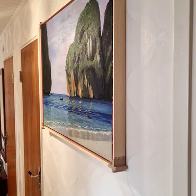 Giá Đỡ Khung Tranh Nổi - Tự Làm Khung Tranh Decor Đơn Giản