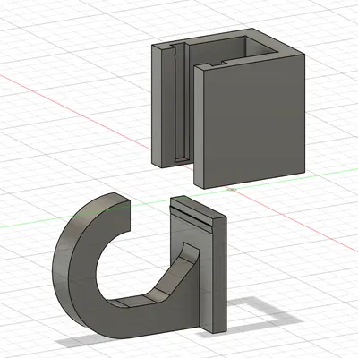 Móc Treo Thanh Vuông 16.2mm