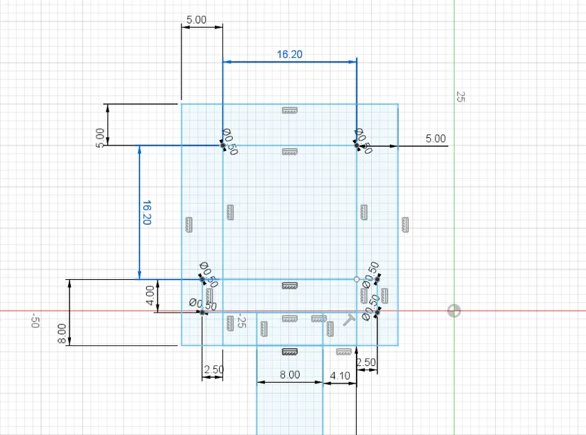 Móc Treo Thanh Vuông 16.2mm - Image 5