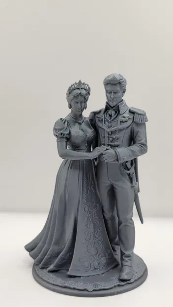 Tượng Cặp Đôi Hoàng Gia – Tuyệt Tác Điêu Khắc Lãng Mạn Kiểu Bridgerton - Image 1