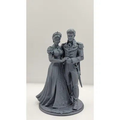 Tượng Cặp Đôi Hoàng Gia – Tuyệt Tác Điêu Khắc Lãng Mạn Kiểu Bridgerton