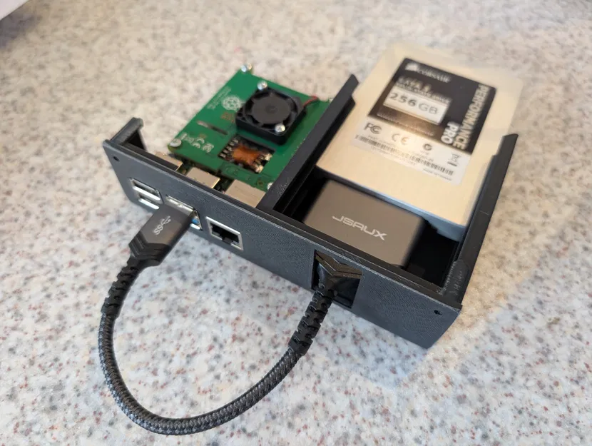 Bộ khay kết hợp PI 4 và 3x SSD (Bản Remix) - Image 1