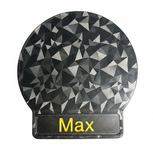 Đế lót ly cá nhân hóa với bảng tên thay thế và đế TPU chống trượt - Image 1