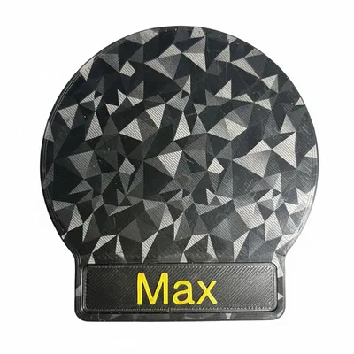 Đế lót ly cá nhân hóa với bảng tên thay thế và đế TPU chống trượt