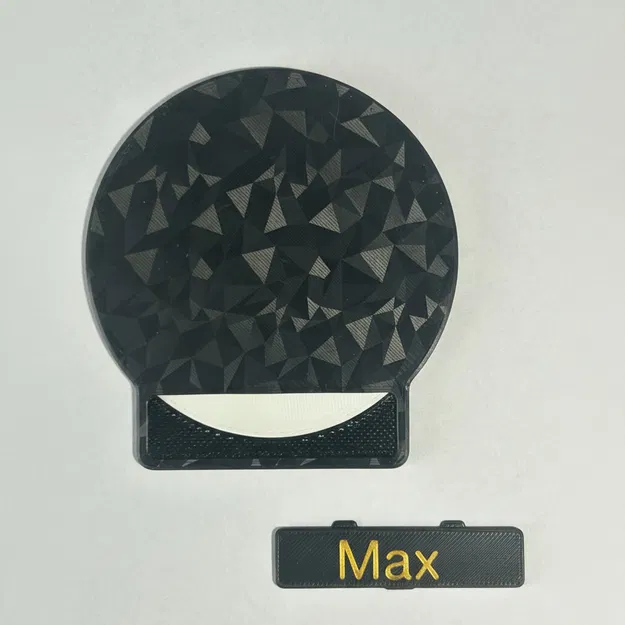 Đế lót ly cá nhân hóa với bảng tên thay thế và đế TPU chống trượt - Image 2