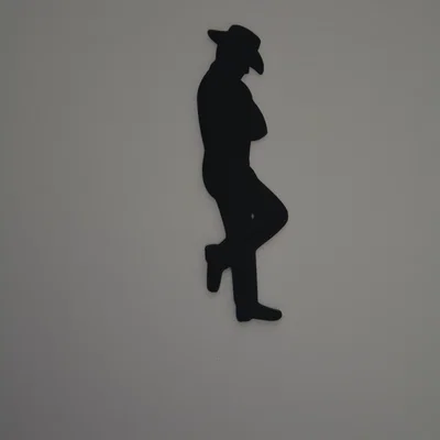 Mô hình trang trí tường Silhouette Cowboy đầy cá tính