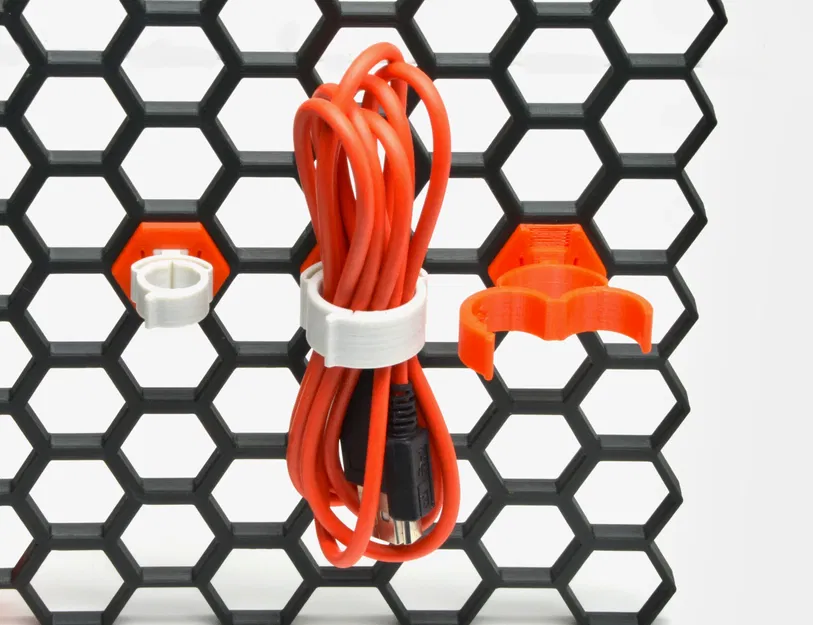 Đế Gắn Kẹp Compliant Mechanism Cho Honeycomb Wall (HSW) - Dùng Cho Cáp, Bút - Image 1