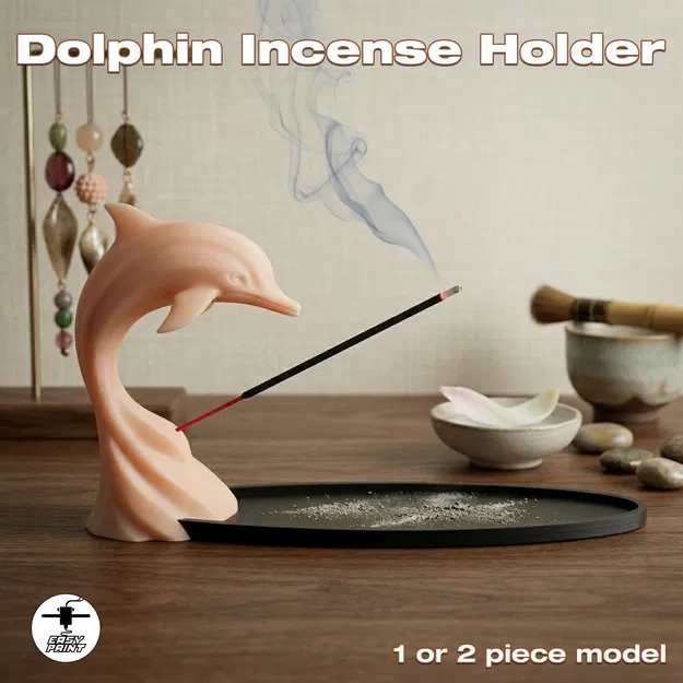 Đế cắm nhang hình cá heo - Image 1