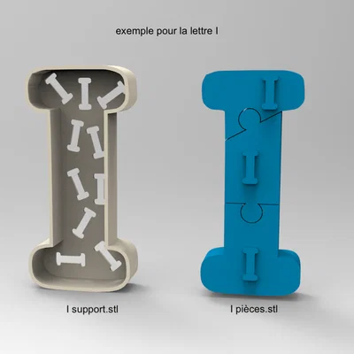 Bộ Chữ Cái Ghép Hình Alphabet Puzzle - Đồ Chơi Giáo Dục In 3D