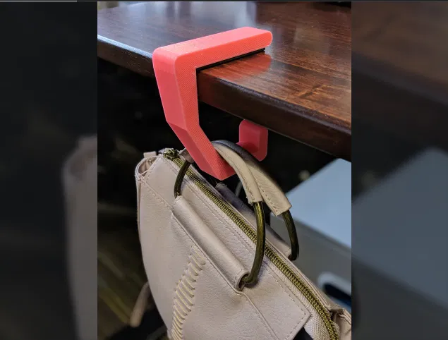 Móc treo túi xách 3D thông minh cho bàn làm việc - Image 2