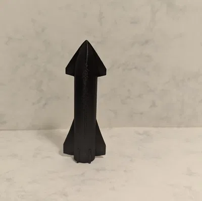 Mô hình mini SpaceX Starship để bàn - Đồ trang trí in 3D độc đáo