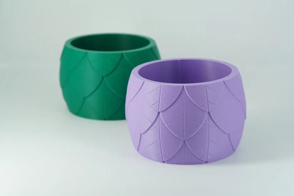 Chậu Trồng Cây Họa Tiết Vảy Lá – Chậu Hoa Trang Trí Phong Cách Thực Vật - Image 3