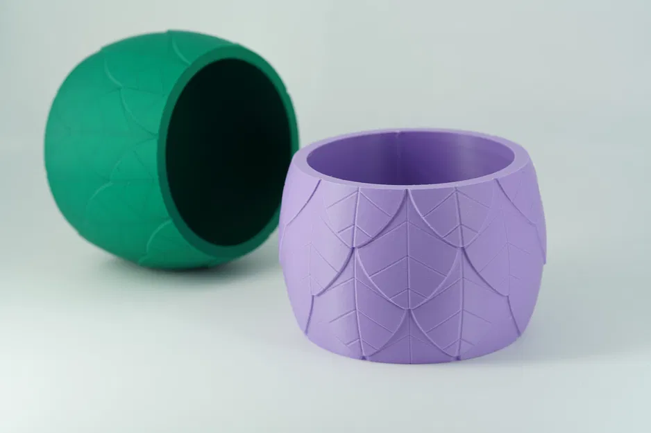 Chậu Trồng Cây Họa Tiết Vảy Lá – Chậu Hoa Trang Trí Phong Cách Thực Vật - Image 4