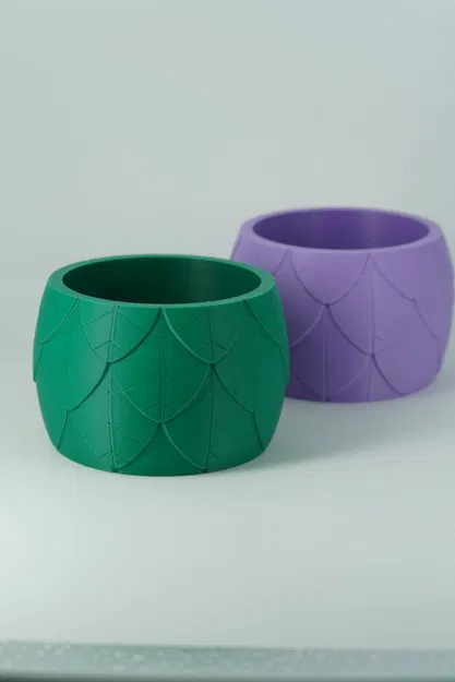 Chậu Trồng Cây Họa Tiết Vảy Lá – Chậu Hoa Trang Trí Phong Cách Thực Vật - Image 5