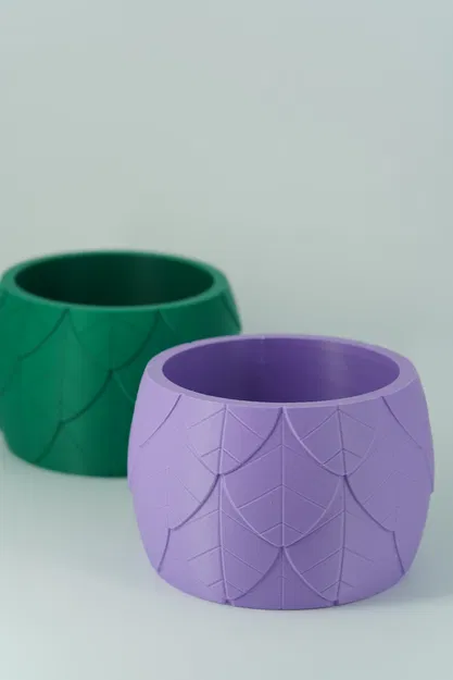 Chậu Trồng Cây Họa Tiết Vảy Lá – Chậu Hoa Trang Trí Phong Cách Thực Vật - Image 7