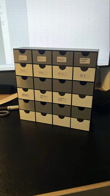 Tủ mini 24 ngăn kéo in 3D: Giải pháp sắp xếp đồ dùng thông minh - Image 1