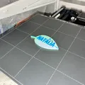 Móc khóa hình lá Natalia - Thẻ tên thiên nhiên & Phụ kiện treo túi (Không support, test trên Prusa Mini) - Thumbnail 1