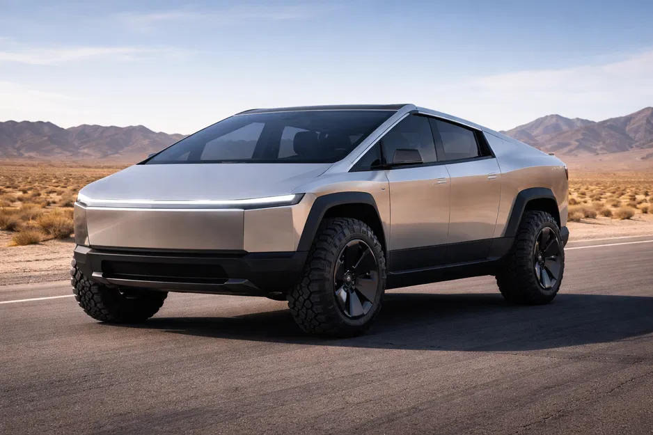 Mô hình 3D xe Tesla Cybertruck thiết kế góc cạnh ấn tượng - Image 1