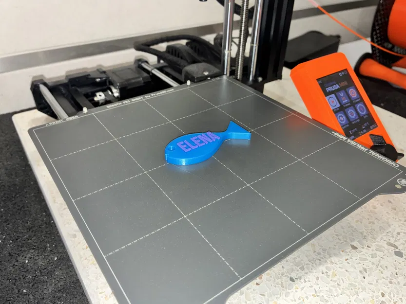Móc khóa cá Elena - Nhãn dán cá tính & phụ kiện balo (Không support, đã test trên Prusa Mini) - Image 2