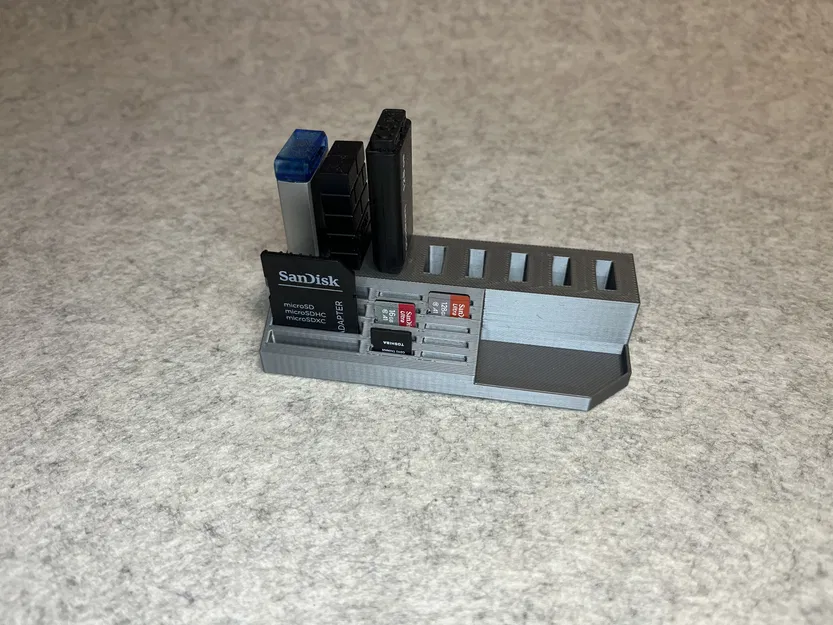 Khay 3D tiện ích đựng USB, thẻ nhớ SD và MicroSD cực gọn gàng - Image 1