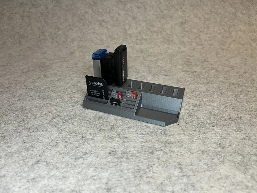 Khay 3D tiện ích đựng USB, thẻ nhớ SD và MicroSD cực gọn gàng - Image 2