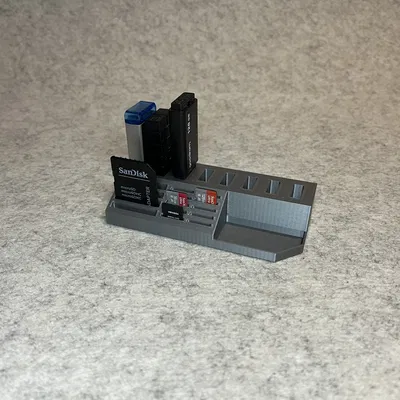 Khay 3D tiện ích đựng USB, thẻ nhớ SD và MicroSD cực gọn gàng