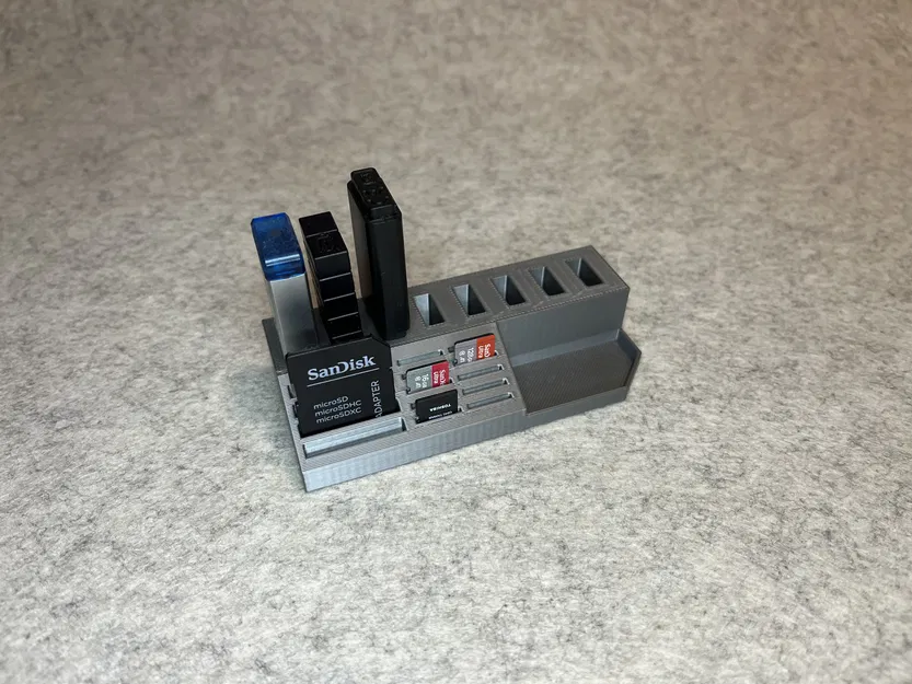 Khay 3D tiện ích đựng USB, thẻ nhớ SD và MicroSD cực gọn gàng - Image 3