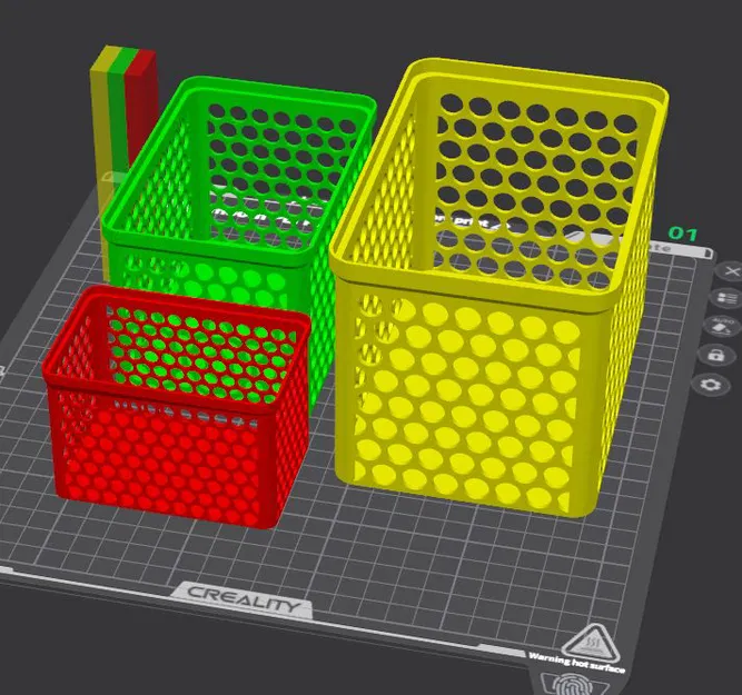 Bộ 3 giỏ đựng đồ thông minh in 3D tiện lợi cho gia đình - Image 3