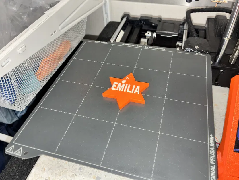 Móc khóa ngôi sao Emilia - Phụ kiện âm nhạc cá nhân hóa (Không cần support, đã test trên Prusa Mini) - Image 2