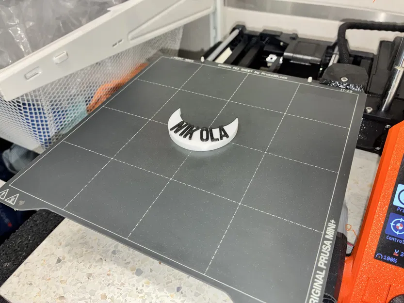 Móc khóa hình trăng khuyết Nikola - Thẻ tên cá nhân hóa & Móc treo túi (In không support) - Image 2