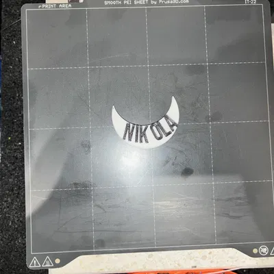 Móc khóa hình trăng khuyết Nikola - Thẻ tên cá nhân hóa & Móc treo túi (In không support)