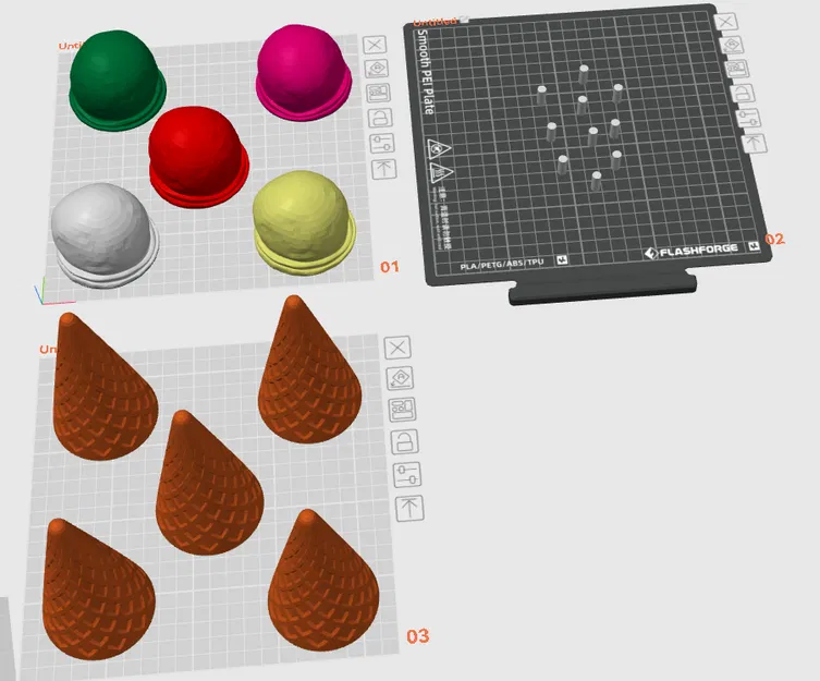 Mô hình ốc quế kem 3D đồ chơi cho bé sáng tạo - Image 1