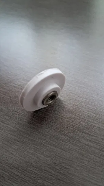 Bánh xe cửa lùa 20mm, phần nhô 2,5mm - Image 1