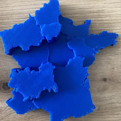 Bản đồ địa hình dân số nước Pháp in 3D