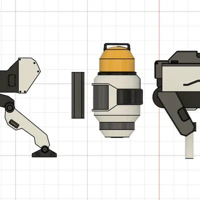 Mô hình KJ Turret in 3D từ game Valorant siêu chi tiết