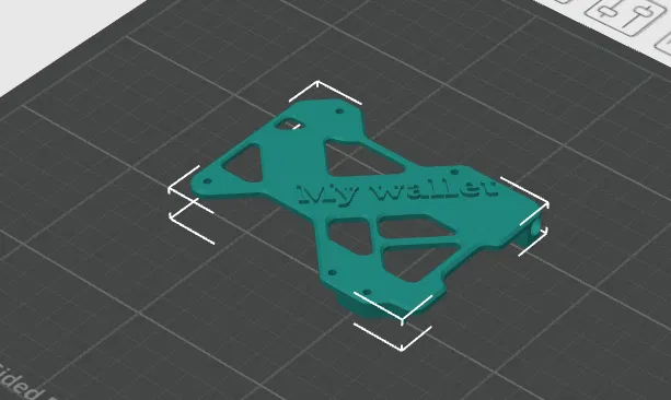 Ví Đựng Thẻ Nhỏ Gọn Thiết Kế "My Wallet" - Mẫu In 3D Tinh Tế - Image 1