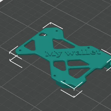 Ví Đựng Thẻ Nhỏ Gọn Thiết Kế "My Wallet" - Mẫu In 3D Tinh Tế