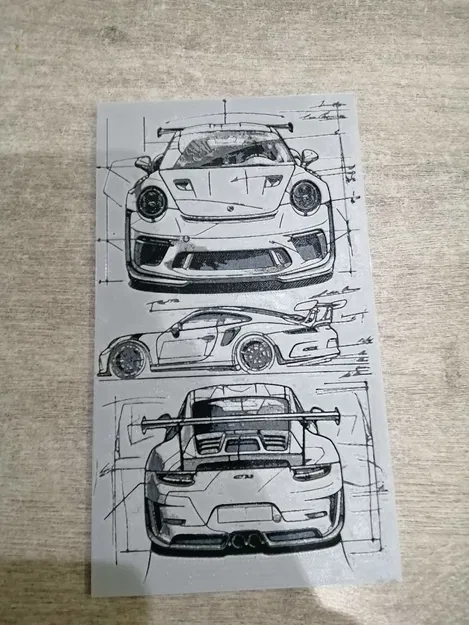 Mô hình Hue Forge Porsche GT nghệ thuật in 3D siêu chi tiết - Image 1