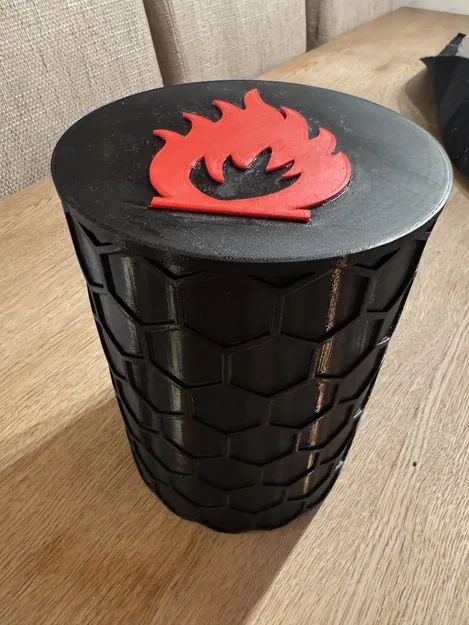 Hộp Đựng Đồ Nhóm Lửa – Nắp Vặn Họa Tiết Kim Cương - Image 2