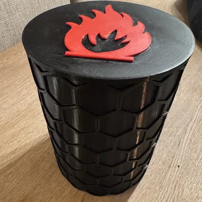 Hộp Đựng Đồ Nhóm Lửa – Nắp Vặn Họa Tiết Kim Cương