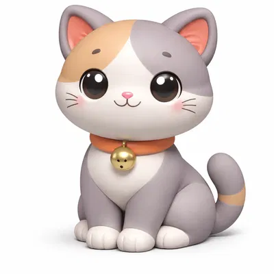 Mô hình chú mèo Cute Cat dễ thương để bàn in 3D