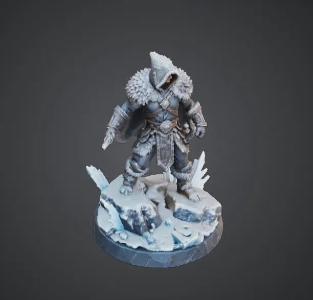 Frozen Tundra Hunter – Chiến binh băng giá khoác áo lông cùng ngọn giáo - Image 2