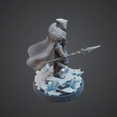 Frozen Tundra Hunter – Chiến binh băng giá khoác áo lông cùng ngọn giáo