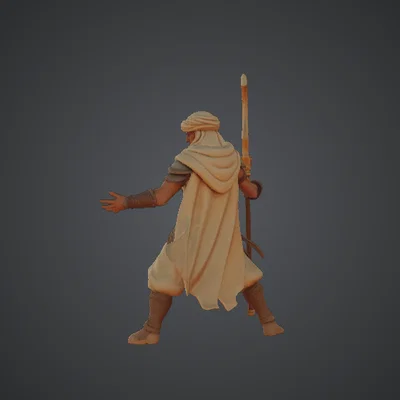 Desert Nomad Mage – Pháp sư sa mạc với quyền trượng lưỡi liềm
