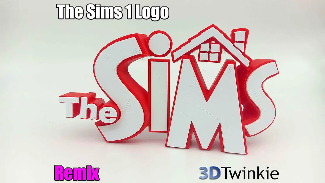 Mô hình 3D Logo Game Sims - Image 1