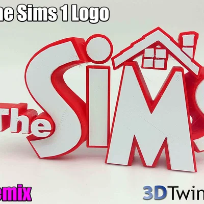 Mô hình 3D Logo Game Sims