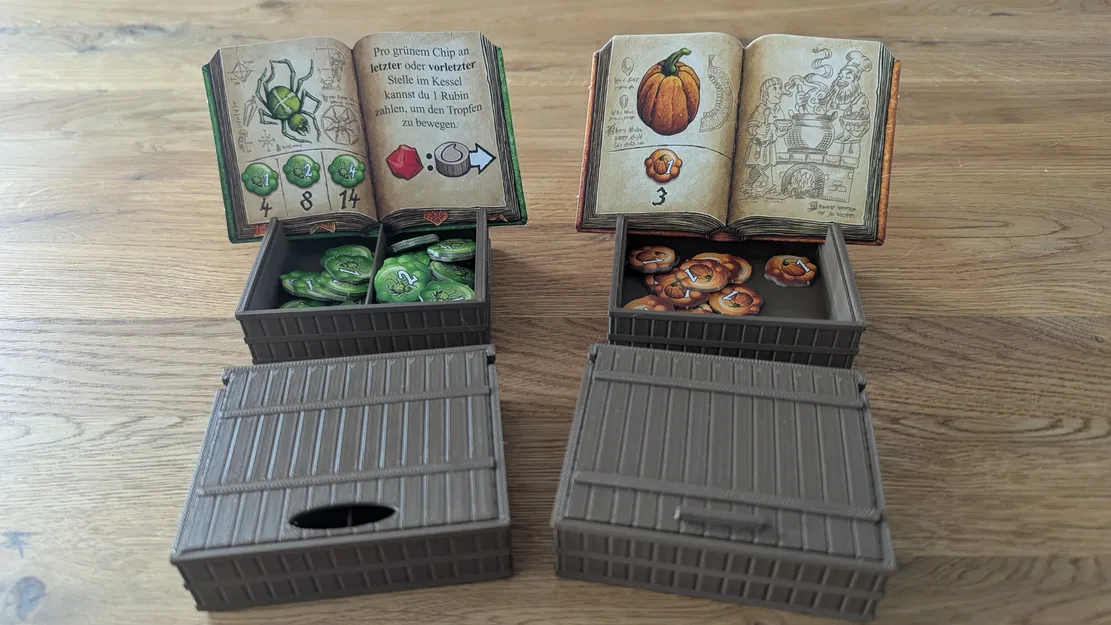 Bộ hộp đựng token cho game Quacks of Quedlinburg - Image 1